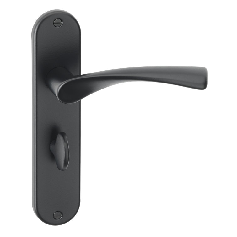 Urfic Belgravia Bathroom Lock Door Handle, Ebony Black & Reviews